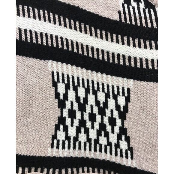 American Eagle Oufitters Sweater Womens Small Waterfall Open Front Aztec Fringe - Picture 5 of 9